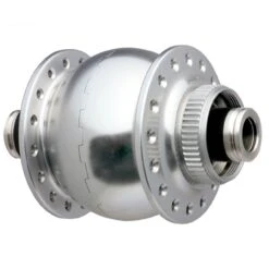 Son Delux 12 Nabendynamo Disc Centerlock Steckachse Silbern Eloxiert