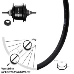 Hinterrad 20 Zoll Shimano Alfine 8-Gang Ryde Andra 40 Disc