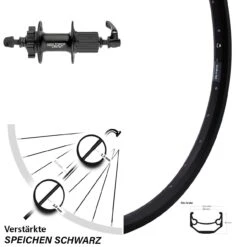 Hinterrad Ryde Andra 40 27,5 Zoll Mit Shimano XT 6-Loch