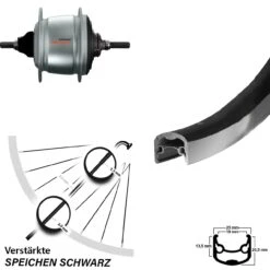 28 Zoll Ryde Andra 30 Hinterrad Shimano Nexus 8 Gang