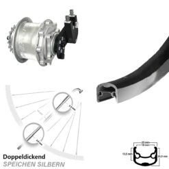Ryde Andra 30 Hinterrad 28 Zoll Rohloff Speedhub CC DB OEM
