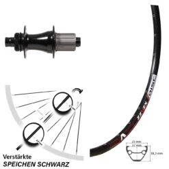 26 Zoll Hinterrad Mach 1 Disc Formula Für Steckachse