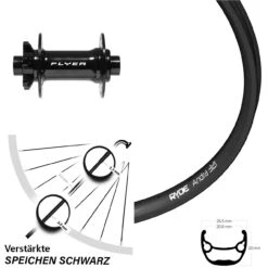 Formula DC-711 Boost Ryde Andra 321 MTB-Vorderrad 27,5 Zoll Für 6-Loch