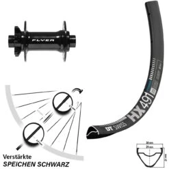 Dt-swiss Formula DC-711 Boost DT Swiss HX 491 27,5 Zoll Vorderrad Für 6-Loch