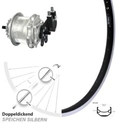 Hinterrad 20 Zoll Rohloff Speedhub 500/14 TS DB Andra 40