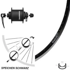 Shimano DH-T4000-1N Ryde Sputnik Fahrrad-Vorderrad 28 Zoll