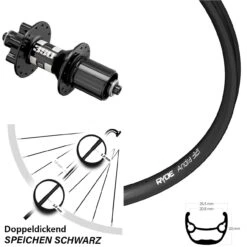 26 Zoll Hinterrad DT Swiss 350 Ryde Andra 321 Für Scheibenbremse