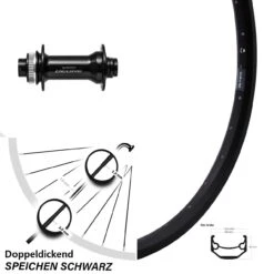 29 Zoll Vorderrad Shimano Deore HB-M6010 Boost Ryde Andra 40 Disc