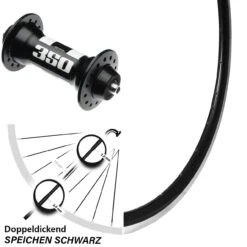 DT Swiss 350 Ryde DP 16 Rennrad Vorderrad 28 Zoll