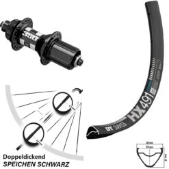 Dt-swiss DT Swiss 350 HX 491 Scheibenbrems-Hinterrad 27,5 Zol