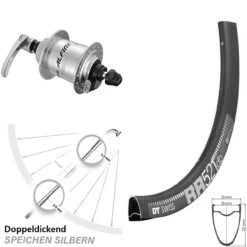 Dt-swiss Shimano Alfine Nabendynamo DT Swiss RR 521 DB Scheibenbrems- Rennrad-Vorderrad