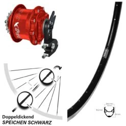 Rohloff Speedhub Rot 500/14 28 Zoll Hinterrad Ryde Andra 20