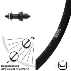 Andra 30 Disc-Hinterrad 28-29 Zoll Mit Shimano FH-MT401 Nabe