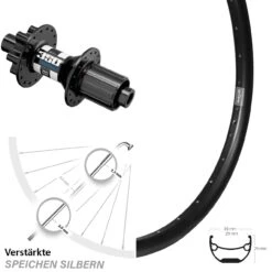 Ryde Andra 29 Hinterrad 29 Zoll Mit DT Swiss 350 Hybrid Boost Nabe