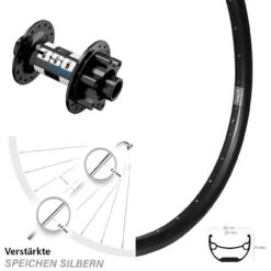 27,5 Zoll Vorderrad DT Swiss 350 Hybrid Boost Ryde Andra 29
