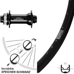 Shimano Deore HB-M6010 Ryde Andra 30 Disc Vorderrad 26 Zoll