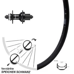 Hinterrad 27,5 Zoll Ryde Andra 40 Disc Shimano FH-MT500 Microspline