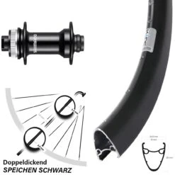 28 Zoll Vorderrad Shimano HB-RS470 Ryde Dutch 19 Centerlock