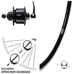 Vorderrad 28 Zoll Ryde Andra 20 Shimano Alfine Nabendynamo