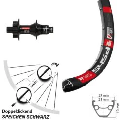 Dt-swiss 26 Zoll Hinterrad DT Swiss 370 12/142 Und 545 Sram XD
