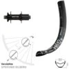 Dt-swiss Hinterrad 27,5+ Zoll DT Swiss H 612 Boost 6-Loch