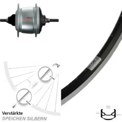 Hinterrad 28 Zoll Ryde Andra 35 Shimano Nexus 8-Gang