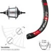 Dt-swiss Hinterrad 28 Zoll DTSwiss 545 Shimano Nexus 7-Gang Nabenschaltung Für Scheibenbremse