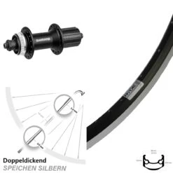 26 Zoll Hinterrad Shimano Alivio FH-M4050 Ryde Andra 35