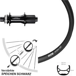 Ryde Andra 321 Disc Hinterrad Shimano FH-M6010 Deore 142 Mm