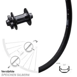 Vorderrad 28 Zoll Ryde Andra 40 Disc Steckachse Formula DHDC-71