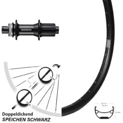 Ryde Andra 29 Disc-Hinterrad 29 Zoll Mit Shimano FH-MT400 Nabe 142 Mm