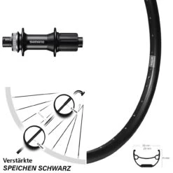 27,5 Zoll Hinterrad Shimano FH-MT400 Ryde Andra 29 Centerlock 142 Mm