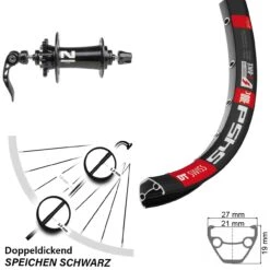 Dt-swiss DT Swiss 545 Disc-Vorderrad 26 Zoll Mit Novatec D791SB Nabe