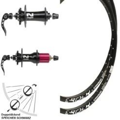 26 Zoll MTB Laufradsatz Novatec Nabe D791 D792 Mach 1 Magma Disc 11-fach