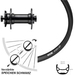 27,5 Zoll Vorderrad Novatec D341 Boost Ryde Andra 321