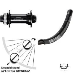 Shimano Deore HB-M6010 Exal BE 21 Vorderrad 26 Zoll Centerlock