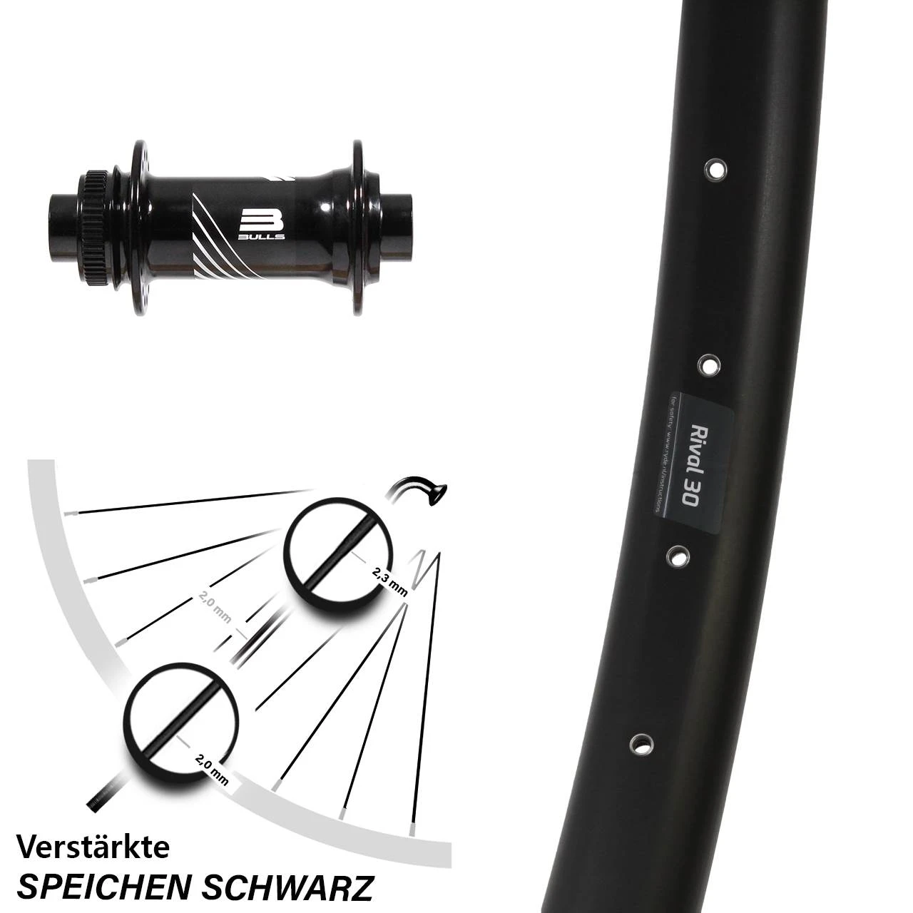 Vorderrad 29 Zoll Ryde Rival 30 Formula CL-811 Bulls Boost 3 Vorderrad 29 Zoll Ryde Rival 30 Formula CL-811 Bulls Boost