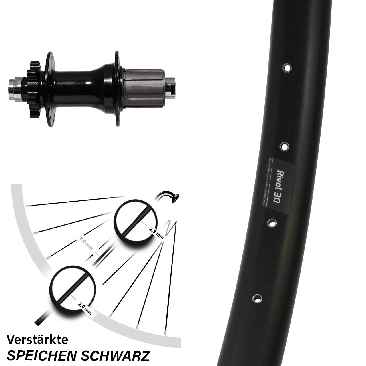 29 Zoll Hinterrad Formula Boost Ryde Rival 30 Disc 6-Loch 3 29 Zoll Hinterrad Formula Boost Ryde Rival 30 Disc 6-Loch