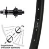 27,5+ Zoll Hinterrad Shimano FH-MT510B Ryde Rival 30 Microspline -Radzubehoer Verkaufe 8243423