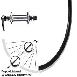 Shimano HB-RS400 Silbern Ryde DP 16 Vorderrad 28 Zoll