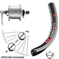 Dt-swiss Vorderrad DT Swiss 535 28 Zoll Mit Shimano Nabendynamo
