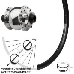 Vorderrad 27,5+ Zoll Ryde Andra 29 Mit Nabendynamo Son 28-15