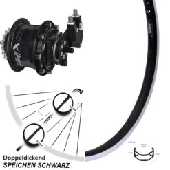 Rohloff Speedhub TS OEM 28 Zoll Hinterrad Ryde Andra 40