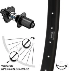 27,5+ Zoll Hinterrad DT Swiss 350 Hybrid Boost Ryde Rival 35 Disc
