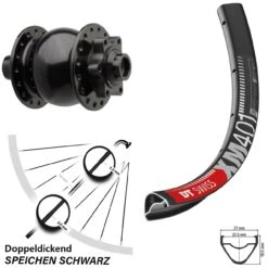 Dt-swiss DT Swiss XM 401 Vorderrad 29 Zoll Dynamo Son 28 Boost 6-loch