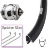 Laufrad Ryde Dutch 19 Schwarz Son 28 Disc Centerlock Hohlachse Silbern Poliert -Radzubehoer Verkaufe 8246416