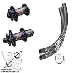 Dt-swiss Laufradsatz Gravel 27,5 Zoll GR 531 DT Swiss 350 Steckachse 100/142 Mm 11-fach