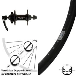 28/29 Zoll Vorderrad Shimano Deore XT HB-M756 Ryde Andra 30 Disc