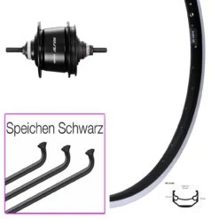 27,5 Zoll Ryde Andra 40 Hinterrad Mit Shimano Alfine 8-Gang Nabenschaltung