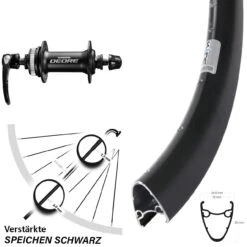 28/29 Zoll Vorderrad Shimano Deore HB-M6000 Ryde Dutch 19